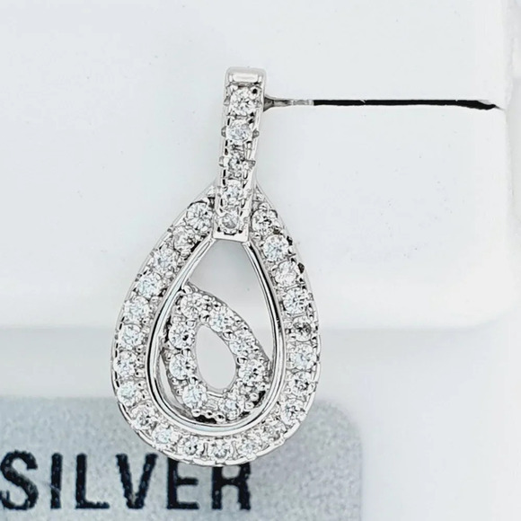 "925 sterling silver luxury CZ earrings for women/girls, Best for gift, RJUS2014 - Picture 5 of 9